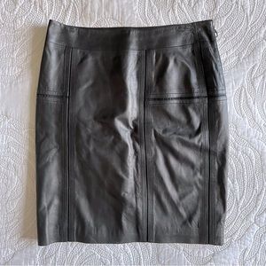 L.A.M.B. by Gwen Stefani - 100% Leather Mini Skirt - Black